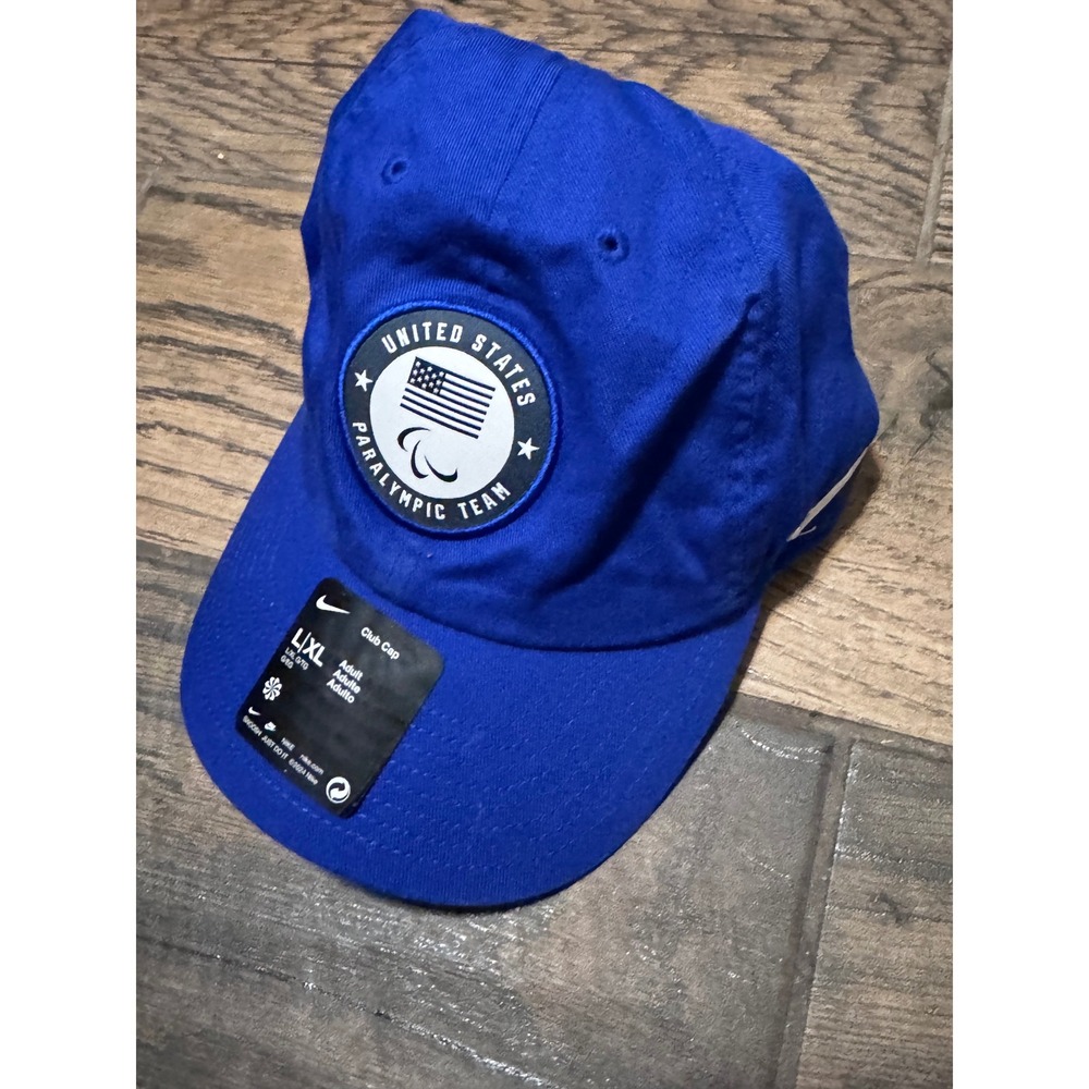 Nike United States Paralympic Team Club Cap Royal Blue L/XL Team USA Hat NEW